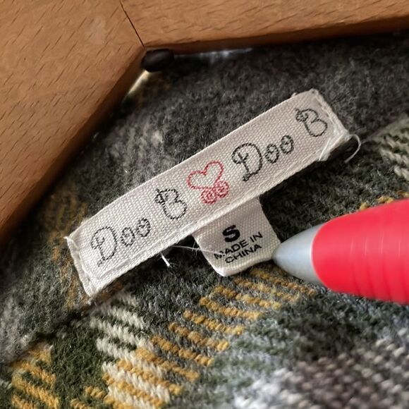 Doo B Doo B Plaid Shacket Shirt Jacket Size Small - Picture 5 of 7